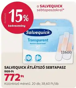 Rossmann Salvequick átlátszó sebtapas ajánlat