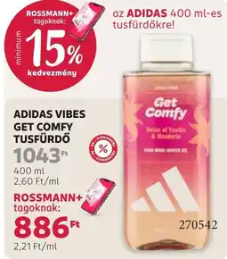 Rossmann adidas vibes get comfy tusfürdő ajánlat