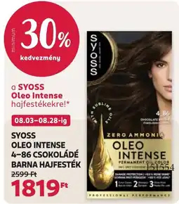 Rossmann syoss oleo intense barna hajfesték ajánlat