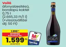 Spar Voilá boralapú koktél ajánlat
