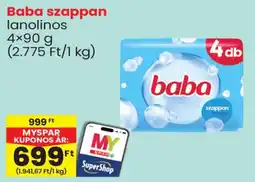 Spar baba szappan ajánlat