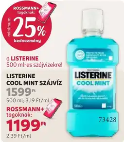 Rossmann listerine szájvíz ajánlat