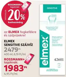 Rossmann elmex sensitive szájvíz ajánlat