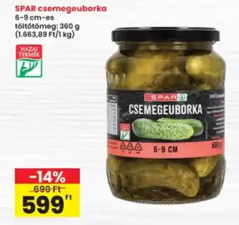 Interspar Spar csemegeuborka ajánlat