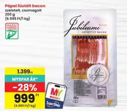 Interspar Pápai füstölt bacon ajánlat