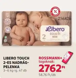Rossmann Libero touch nadrág-pelenka ajánlat