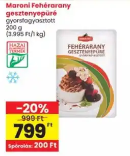 Interspar Maroni fehérarany gesztenyepüré ajánlat