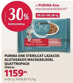 Rossmann purina one sterilcat lazacos macskaeledel ajánlat