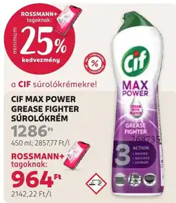 Rossmann Cif surolokreme ajánlat