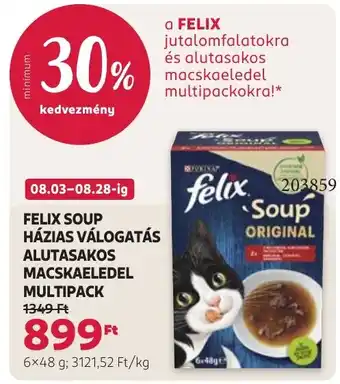 Felix soup házias válogatás alutasakos macskaeledel multipack