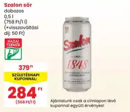 Spar Szalon sör ajánlat