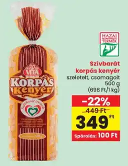 Spar Vita korpás kenyer ajánlat