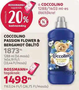 Rossmann Coccolino öblítő ajánlat