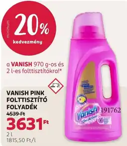 Rossmann Vanish pink folttisztító folyadék ajánlat