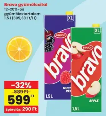 Interspar Bravo gyümölcsital ajánlat