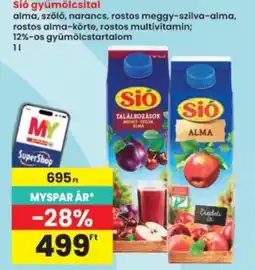 Interspar Sio gyümölcsital ajánlat
