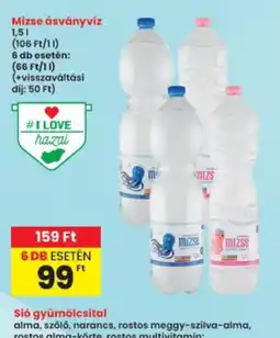 Interspar Mizse ásványvíz ajánlat