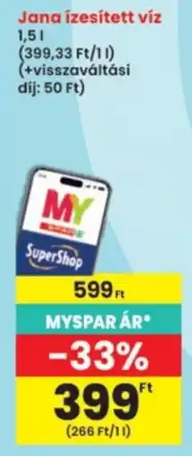 Interspar Jana izesitett viz ajánlat