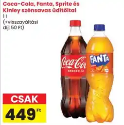Spar Coca-Cola, Fanta, Sprite és Kinley ajánlat