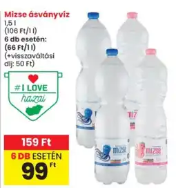 Spar Mizse ásványvíz ajánlat