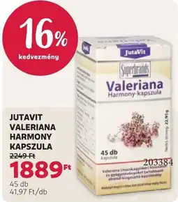 Rossmann Jutavit valeriana harmony kapszula ajánlat
