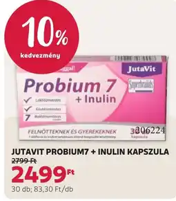 Rossmann Jutavit probium7 + inulin kapszula ajánlat