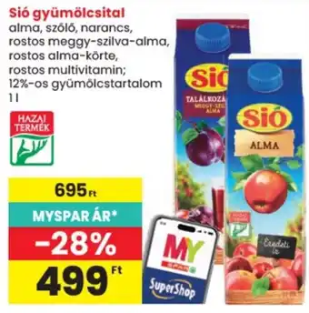 Spar Sió gyümölcsital ajánlat