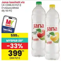 Spar Jana ízesített víz ajánlat