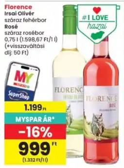 Interspar Florence száraz fehérbor ajánlat