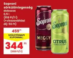 Interspar Soproni sörkülönlegesség ajánlat