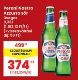 Interspar Peroni Nastro Azzurro sör ajánlat