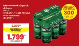 Interspar Dreher Gold sörpack ajánlat
