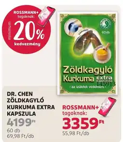 Rossmann Dr. Chen zöldkagyló kurkuma extra kapszula ajánlat