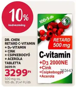 Rossmann Dr. Chen retard c-vitamin ajánlat