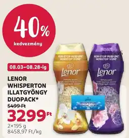 Rossmann Lenor illatgyöngy duopack ajánlat