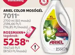 Rossmann Ariel color mosógél ajánlat