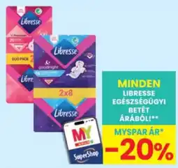 Interspar Libresse egészségügyi betét ajánlat