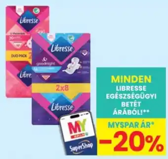 Interspar Libresse egészségügyi betét ajánlat