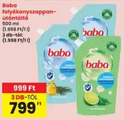 Interspar baba folyékony szappan-utántöltő ajánlat
