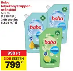 Spar Baba folyékony szappan-utántöltő ajánlat