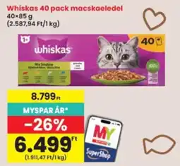 Interspar whiskas macskaeledel ajánlat