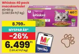 Spar Whiskas macskaeledel ajánlat