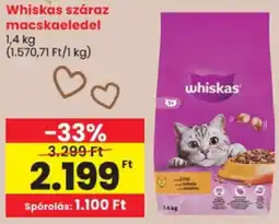 Spar Whiskas száraz macskaeledel ajánlat