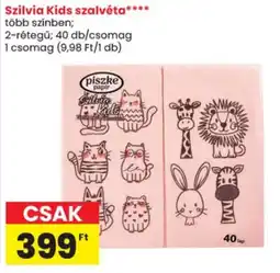 Spar Piszke papír szalvéta ajánlat