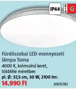 Bauhaus Toma fürdőszobai led-mennyezeti lámpa ajánlat