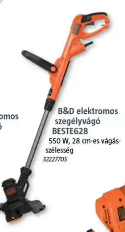 Bauhaus B&D elektromos szegélyvágó BESTE628 ajánlat
