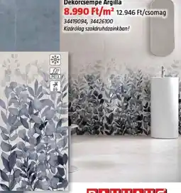 Bauhaus Dekorcsempe Argilla ajánlat