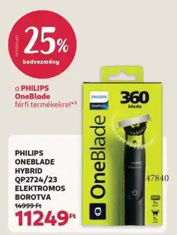 Rossmann PHILIPS ONEBLADE HYBRID QP2724/23 ELEKTROMOS BOROTVA ajánlat