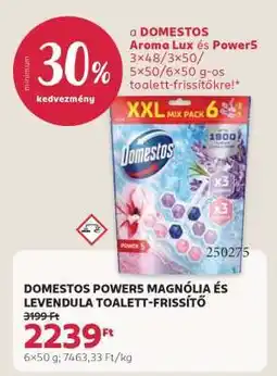 Rossmann DOMESTOS POWERS MAGNÓLIA ÉS LEVENDULA TOALETT-FRISSÍTŐ ajánlat