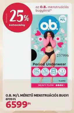 Rossmann O.B. M/L MÉRETŰ MENSTRUÁCIÓS BUGYI ajánlat
